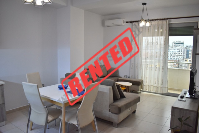 Apartament 1+1 me qira ne rrugen Siri Kodra ne Tirane.
Ndodhet ne katin e 8 te nje pallati te ri me